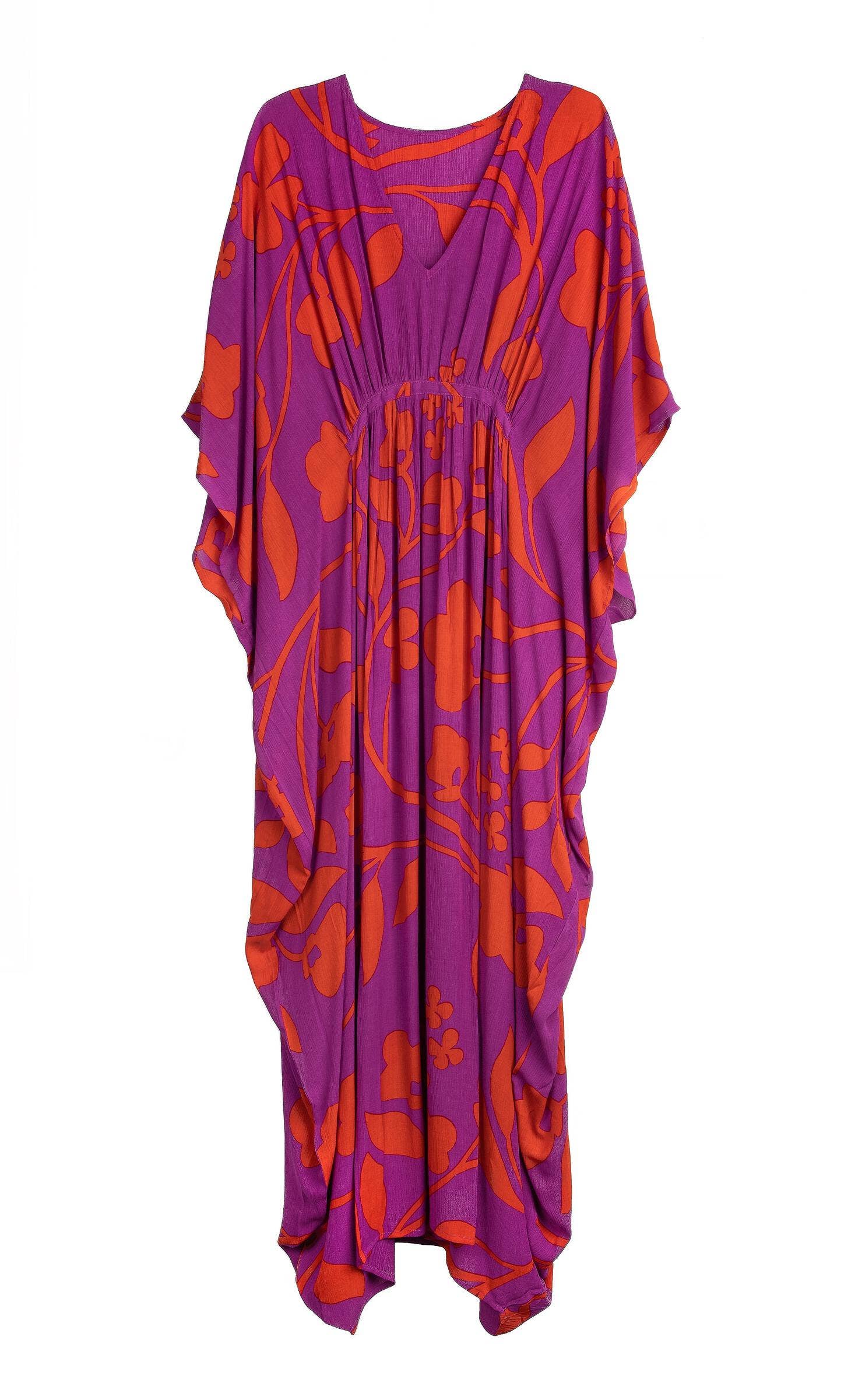 SAACHI - Wholesale Kaftan - Women's - Bold Floral Kaftan Maxi12