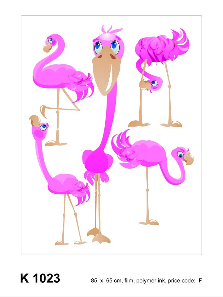Wall Sticker Flamingos for wholesale by The Design Department b.v.