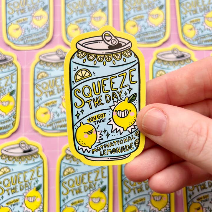 Squeeze The Day - Vinyl Sticker for wholesale by Kellylou