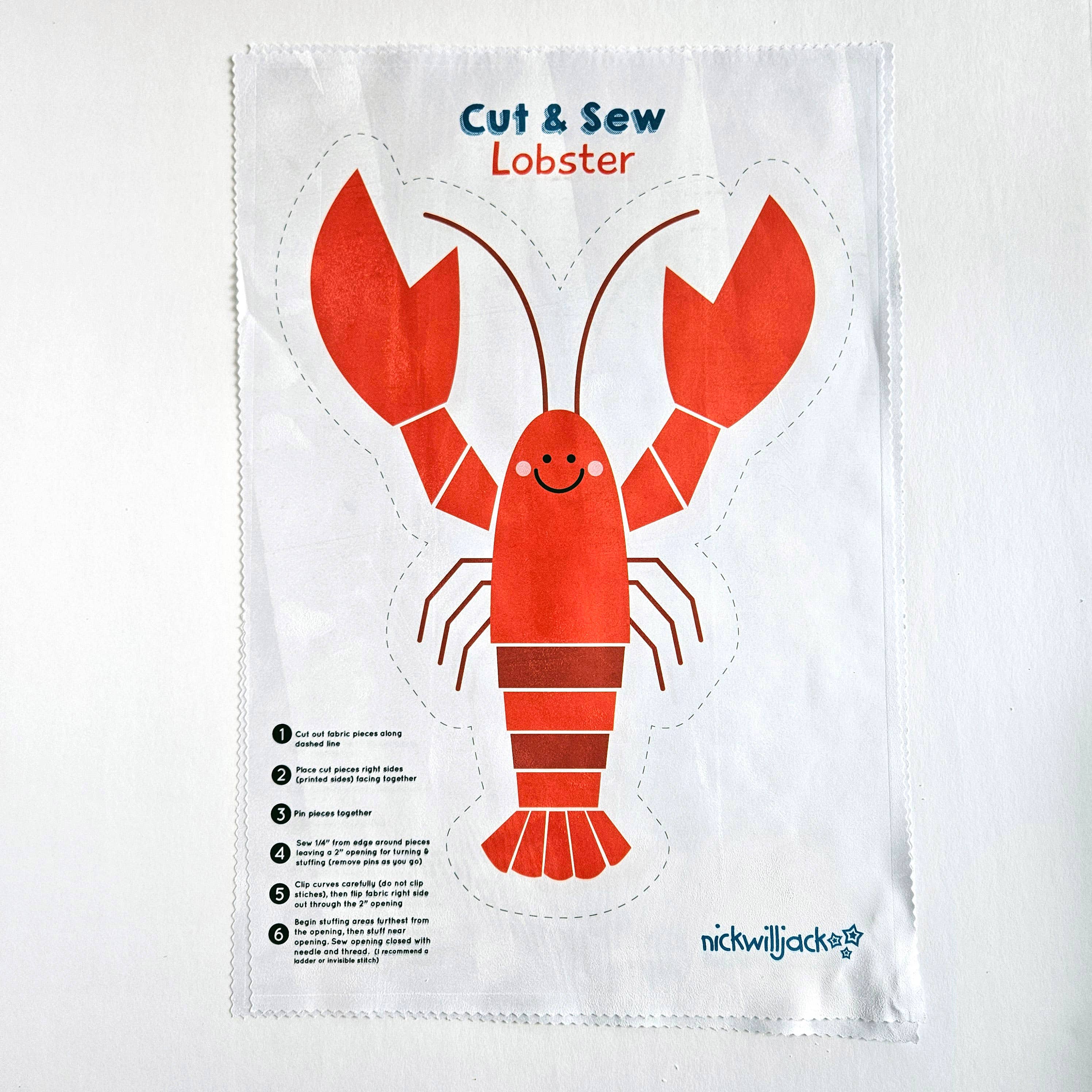 Nickwilljack - Wholesale Craft Sewing Kit - DIY Lobster Sewing Craft Kit1
