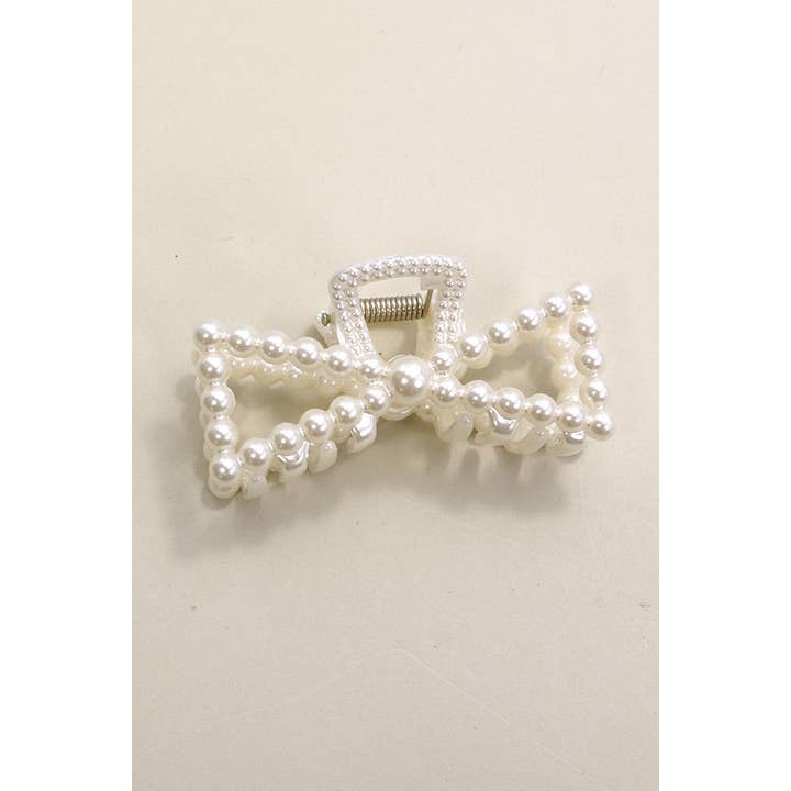 JOSSLYN by wall to wall - Wholesale Hair Clip - Women's - PEARL HAIR CLAW CLIPS | 40H736
