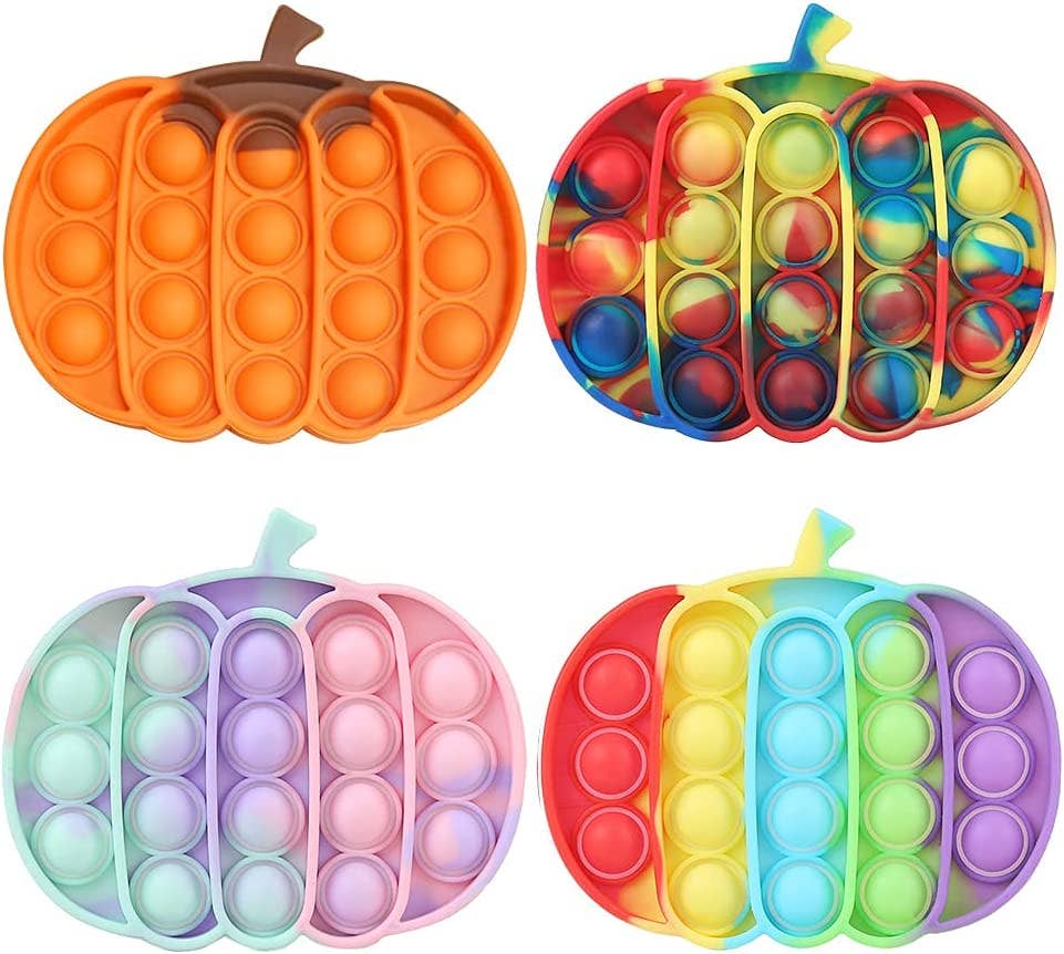 JSBlueRidge Toys - Vente Fidget/jouet anti-stress – enfant - Jouet Sensoriel Pop It Citrouille pour Enfants - Assorti4
