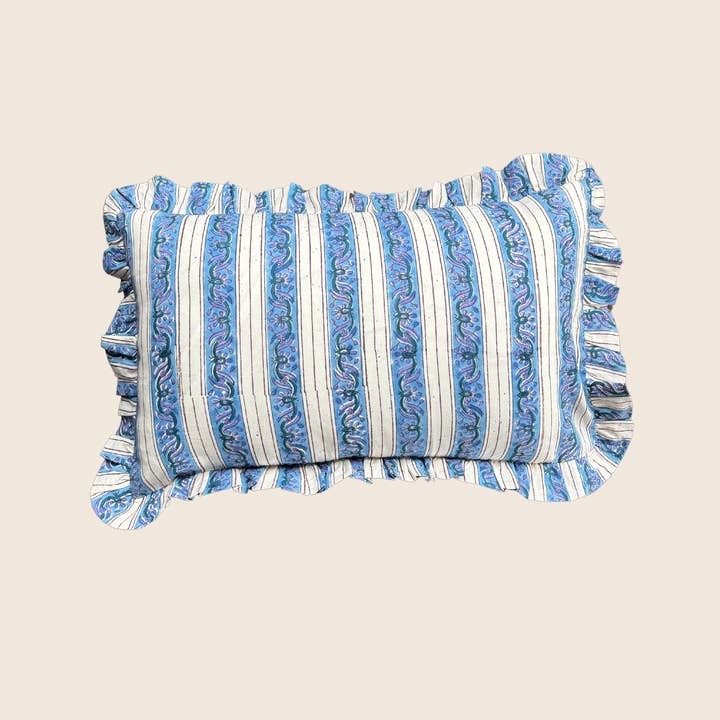 Almofada Retangular Azul Yavi por atacado de Folie à Trois