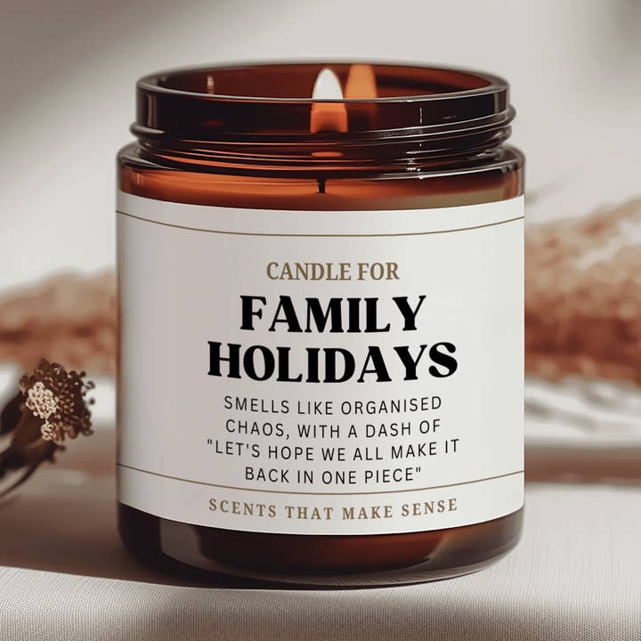 Family Holidays Candle Gift for wholesale by Fragranced Humour