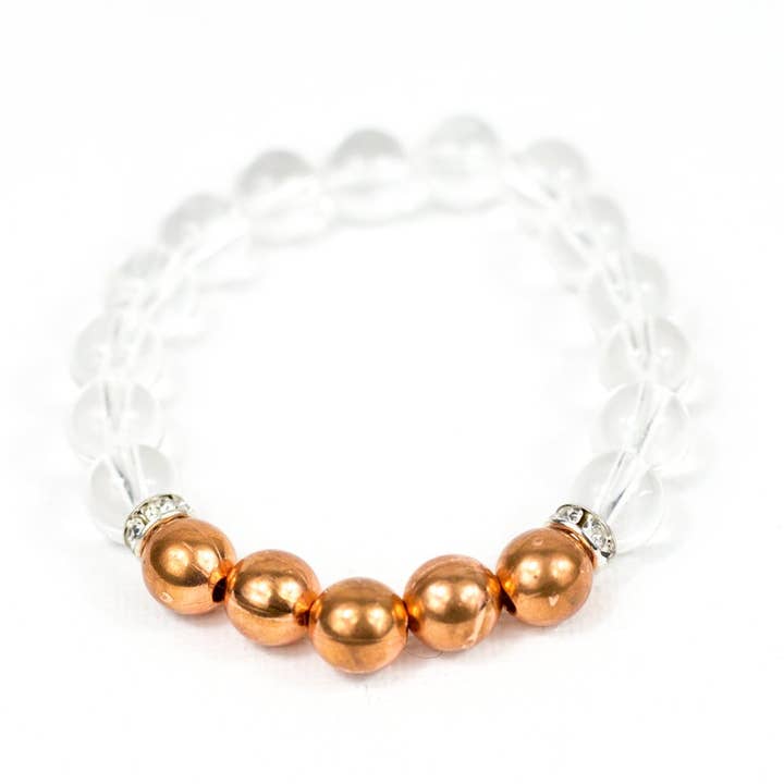 PULSEIRA DE QUARTZO DE COBRE E CRISTAL por atacado de The Allay Store