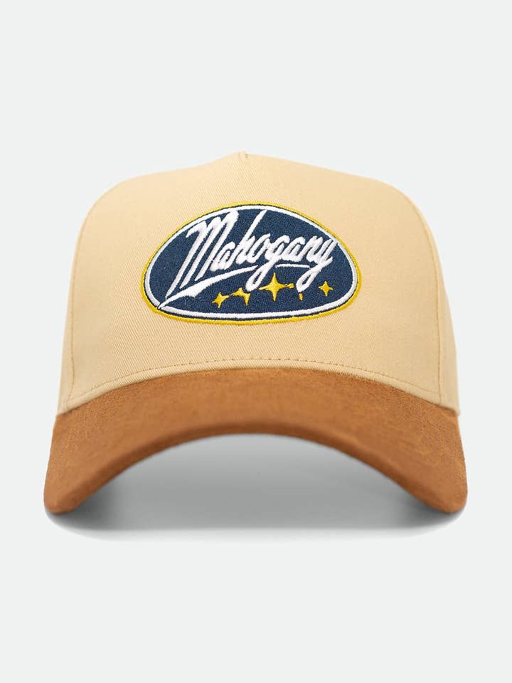 Casquette Trucker Premium | Crème de Voyage & Daim de Haute Qualité Marron pour la vente par Mahogany Midwest