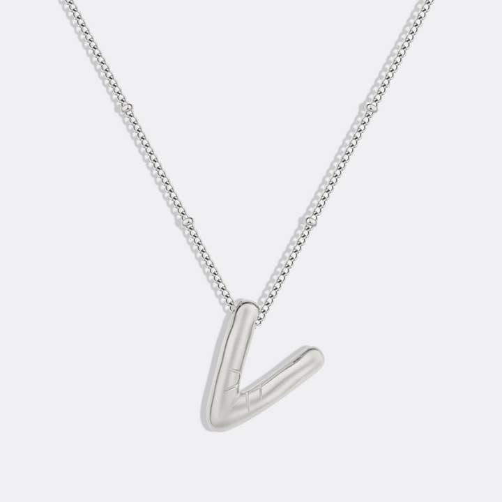 Mint & Lily - Wholesale Pendant/Charm Necklace - Balloon Initial Necklace with Satellite Chain31