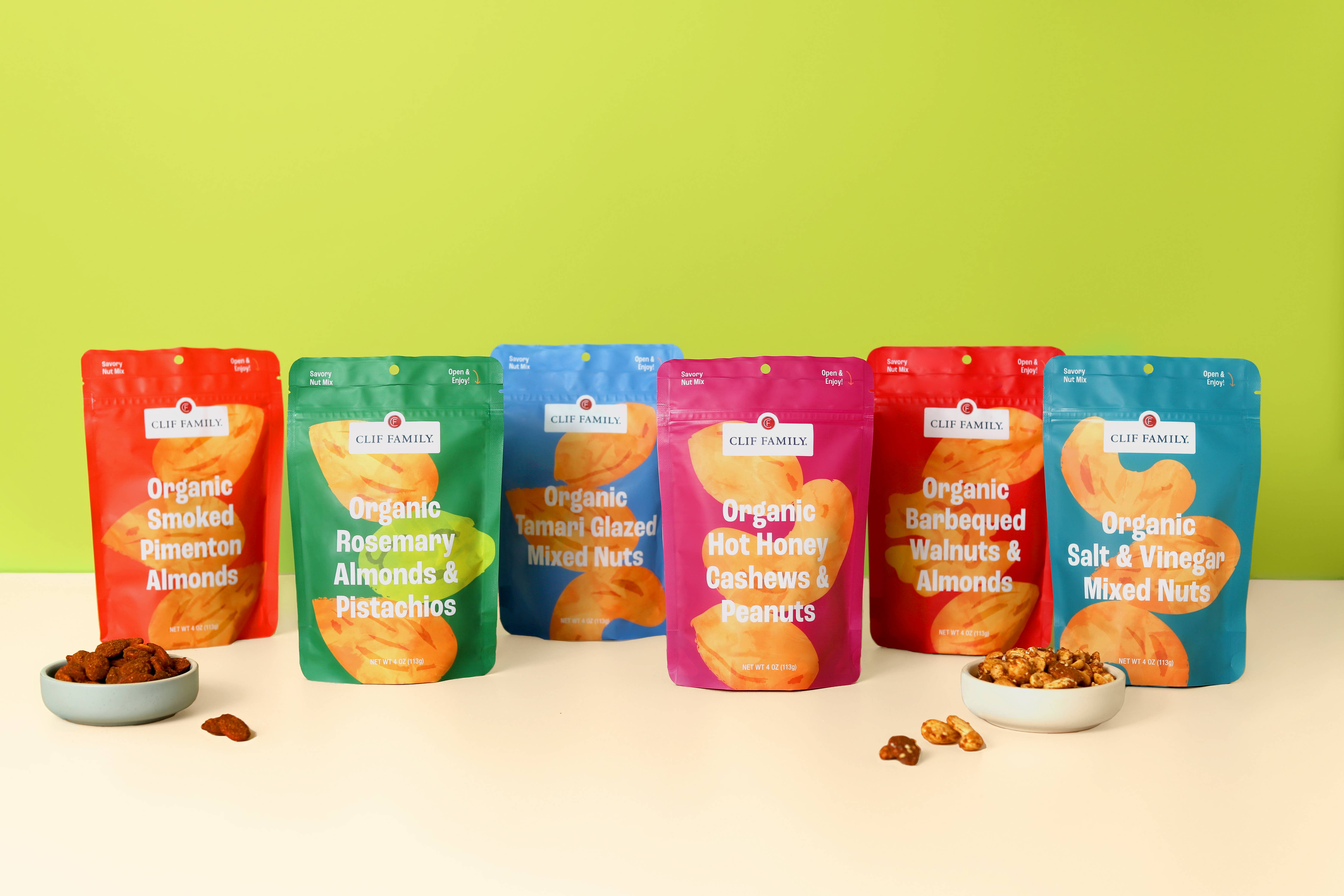 Clif Family Napa Valley, Certified B Corp Company - Wholesale Nuts - Organic Savory Nut Mix Variety Pack1