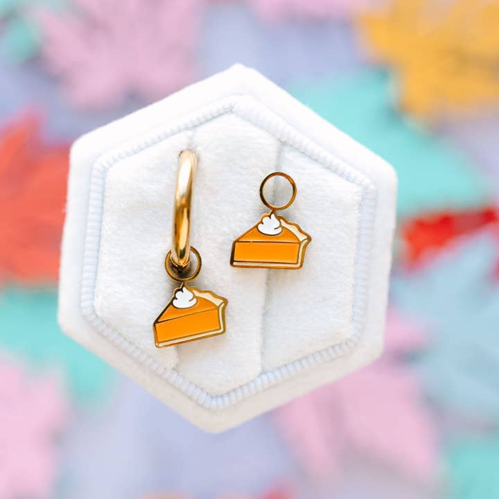 Pumpkin Pie Charms for wholesale by Pierced Co