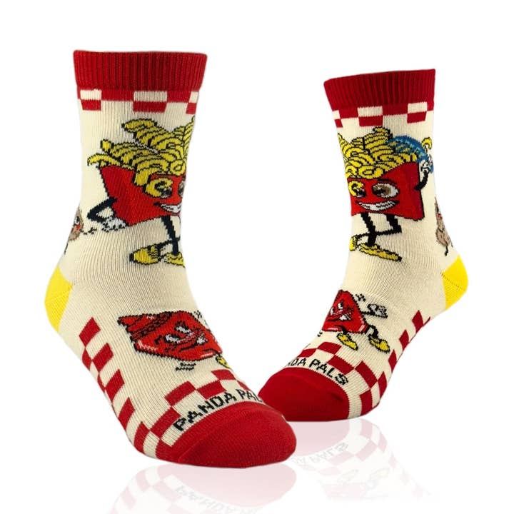 Chaussettes French Fry de la marque Sock Panda (3-7 ans) pour la vente par Sock Panda