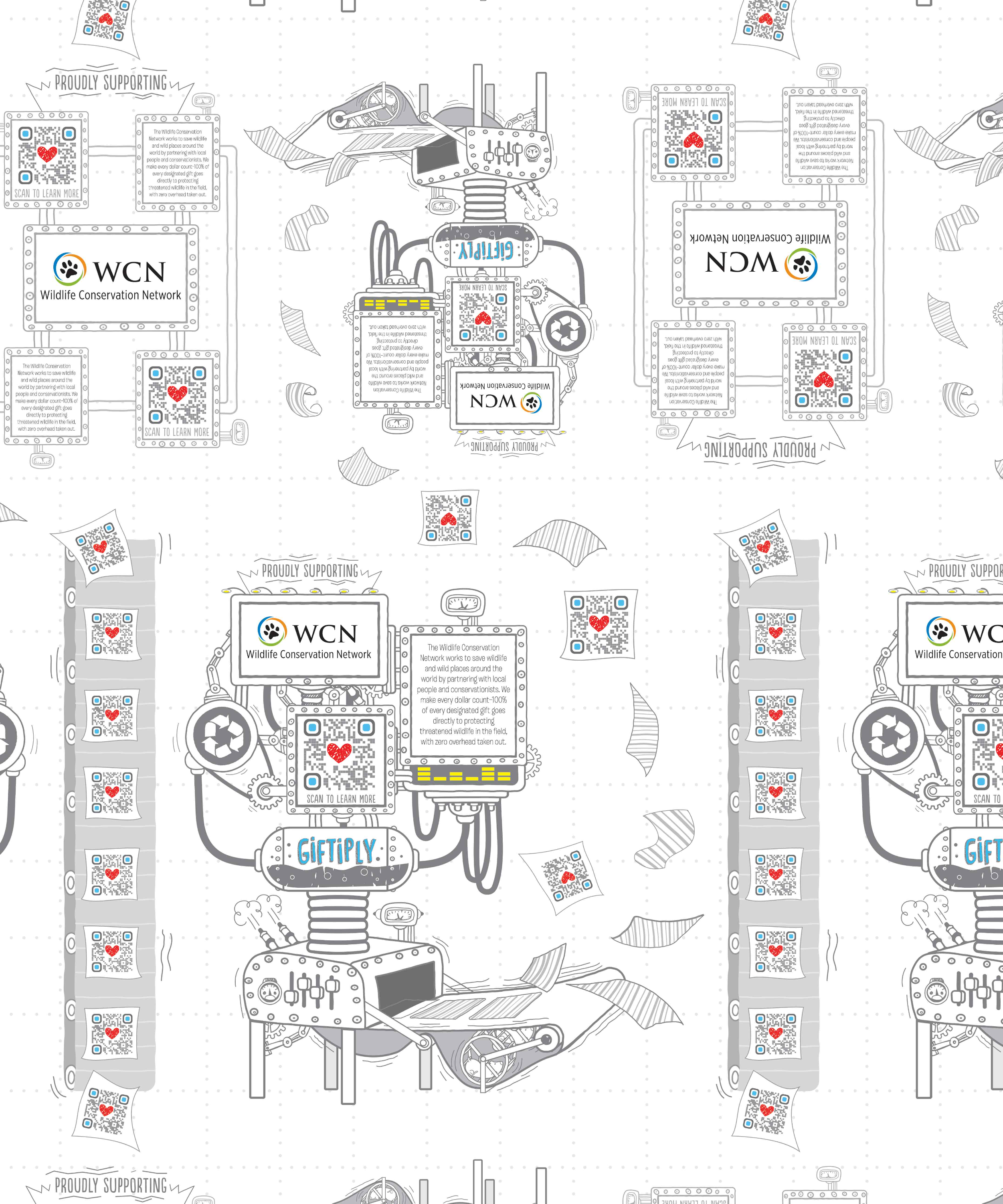 Giftiply - Wholesale Flat Wrap - Conservation Decorations - Charity Eco-Friendly Wrapping3