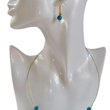 Blå Howlite sæt for engroshandel hos Blue Moon Bijoux