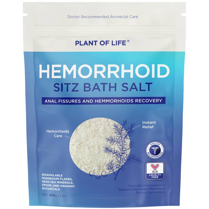 Plant of Life - Wholesale Bath Salts - Hemorrhoid Relief Bath Soak | Healing Salt with Epsom Salt