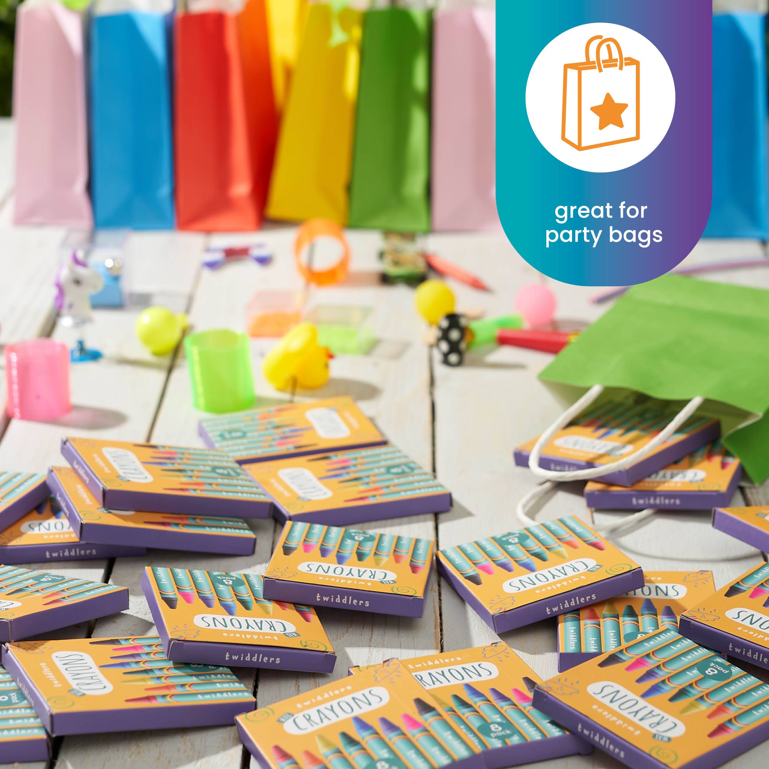 The Twiddlers - Wholesale Crayons - Kids & Baby - 50 Boxes of Wax Crayons for Kids, 8 Crayons Per Box, 400 Tot5