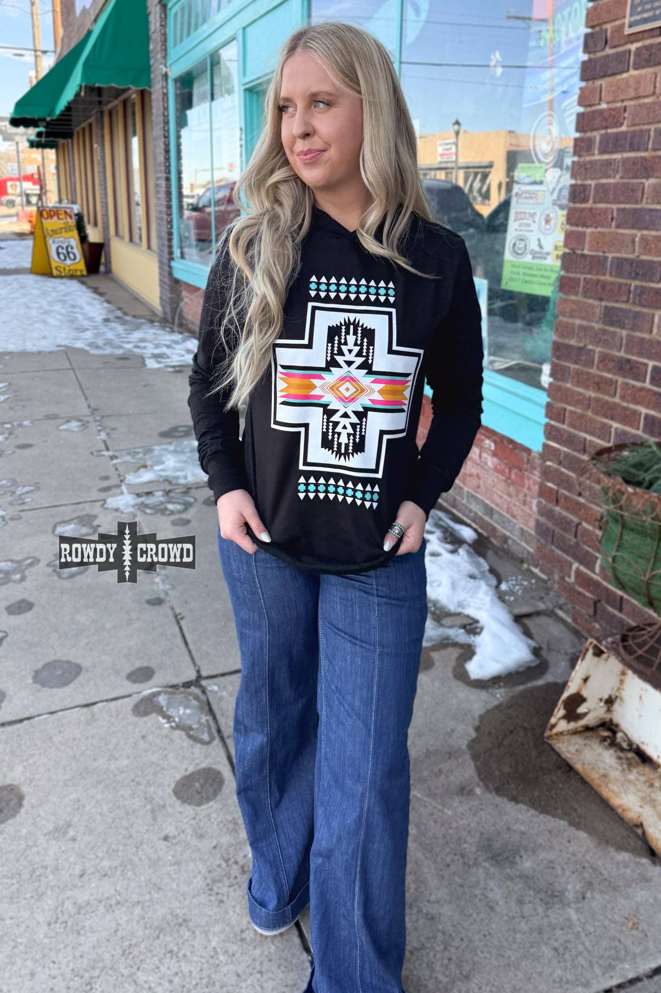 Rowdy Crowd Clothing - Vendita all'ingrosso Felpa con cappuccio - Donna - Felpa con cappuccio Angel Fire6