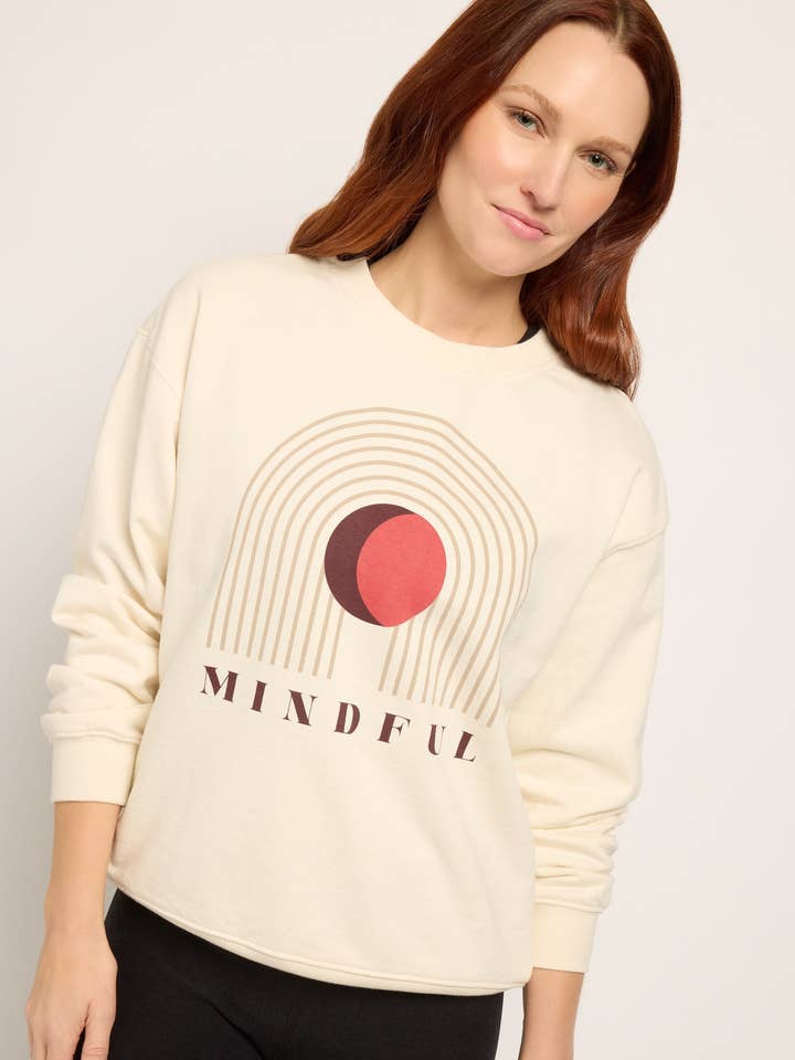 Ivy "Mindful" Graphic Sweatshirt for wholesale by Interval