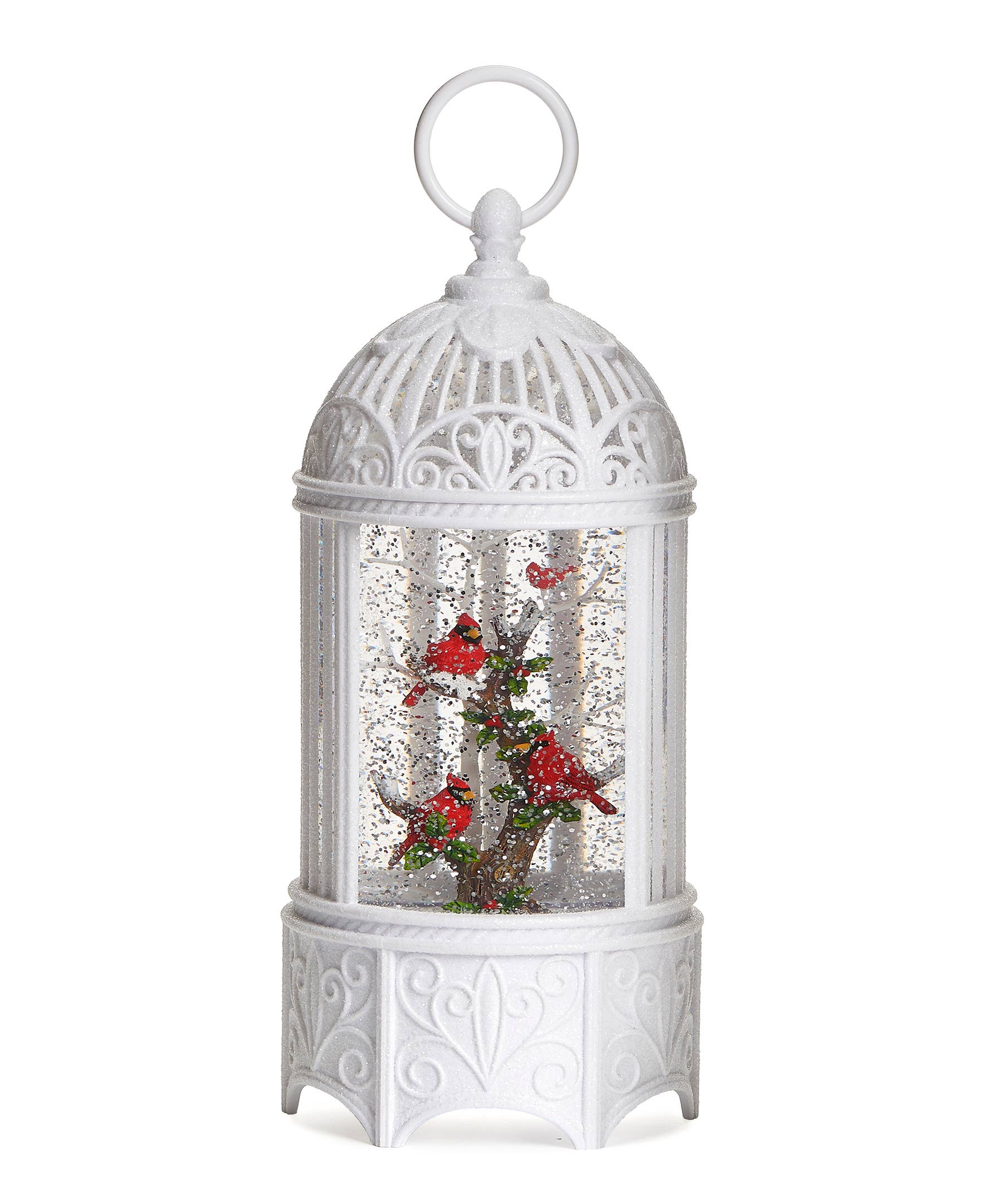 Roman - Wholesale Christmas Decoration - Lighted Swirl Birdcage Cardinals on Branch2