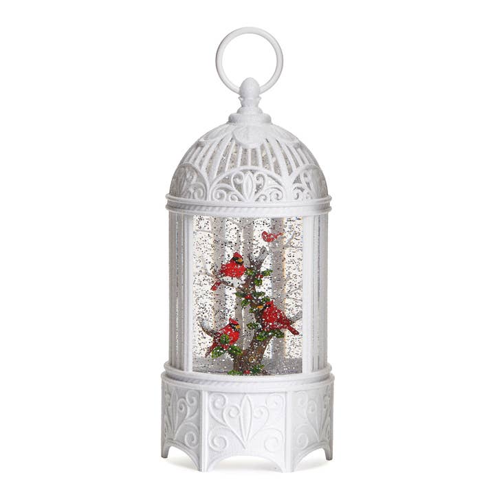 Roman - Wholesale Christmas Decoration - Lighted Swirl Birdcage Cardinals on Branch2