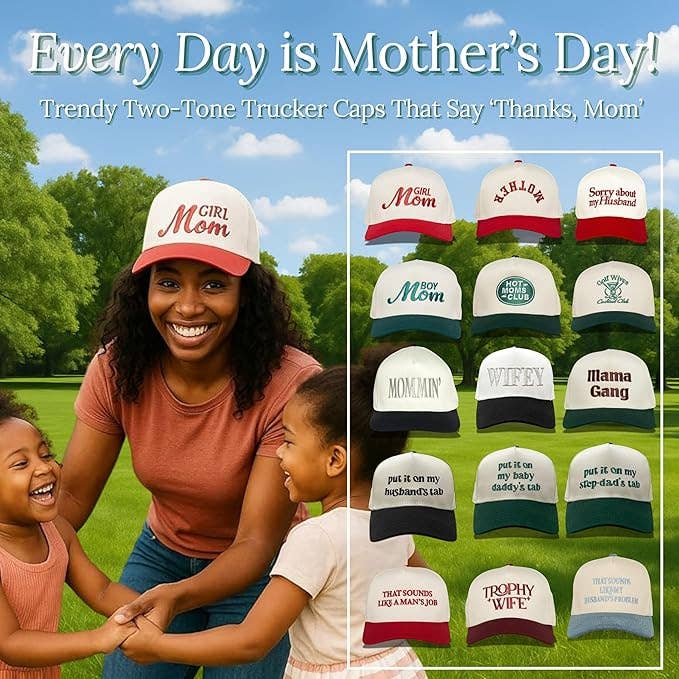 Funky Junque - Wholesale Truckerpet - Dames - Tweekleurige Pet - Mommin' - Zwart/Beige4