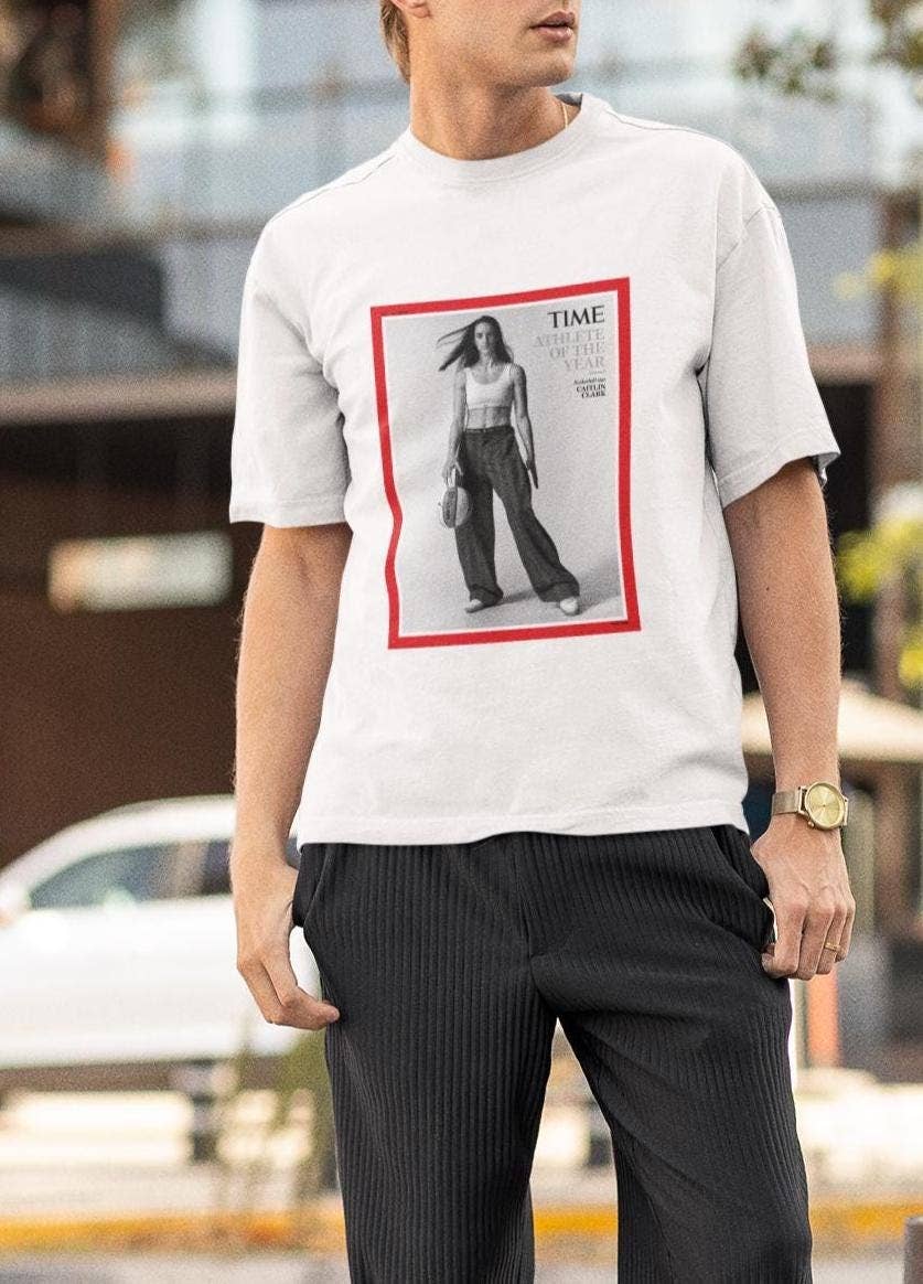 TheKingShirt - Wholesale Graphic Sweatshirt - Women's - Caitlin Clark Time Magazine Tee - Comfortable Graphic Tee