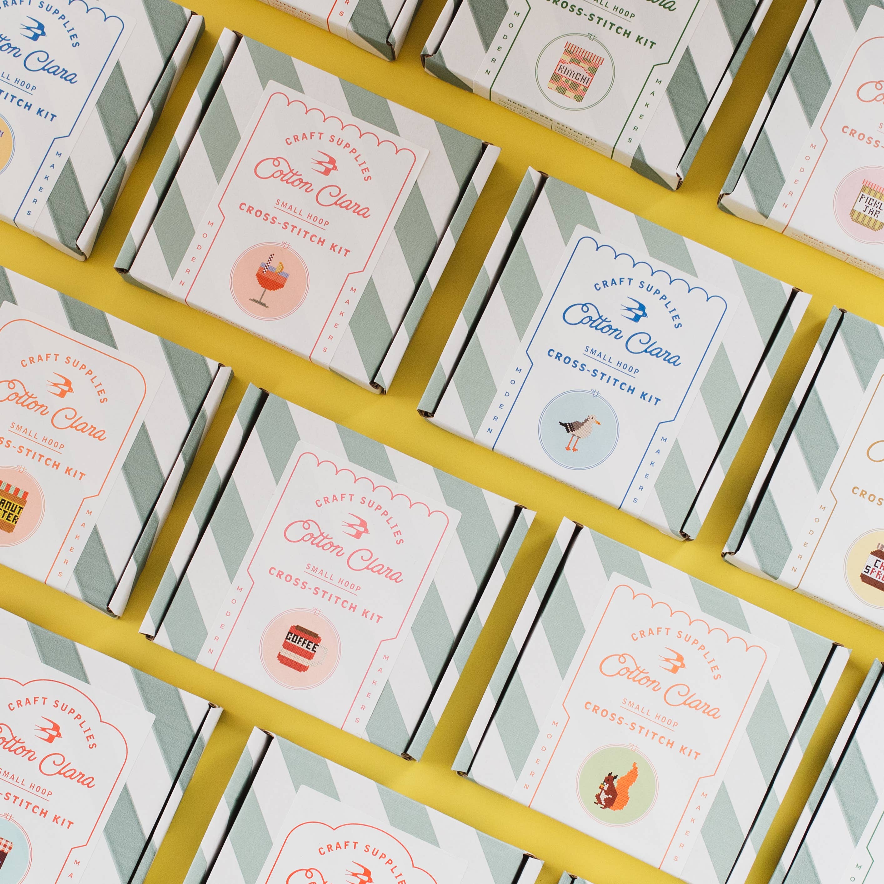 Cotton Clara Craft Kits & Supplies - Wholesale DIY Craft Kit - Duck Cross Stitch Kit for Beginners6