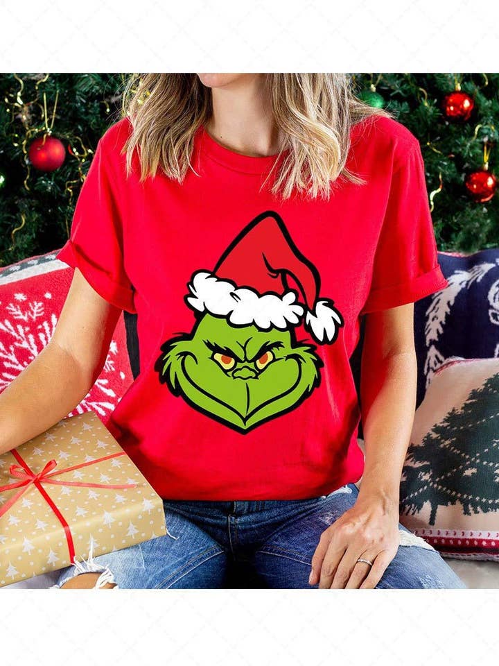 Christmas Grinch T-Shirt, Funny Holiday Tee, Merry Grinchmas and other Purchase wholesale grinch tshirt. Free returns & net 60 terms on Faire trending on Faire.