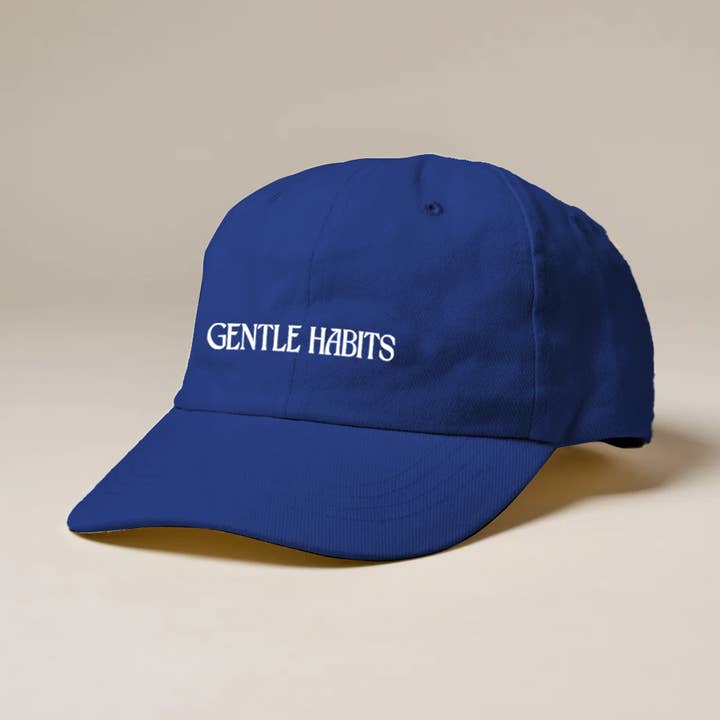 Positive Outcomes Cap - BLUE/OFF WHITE for wholesale by Gentle Habits
