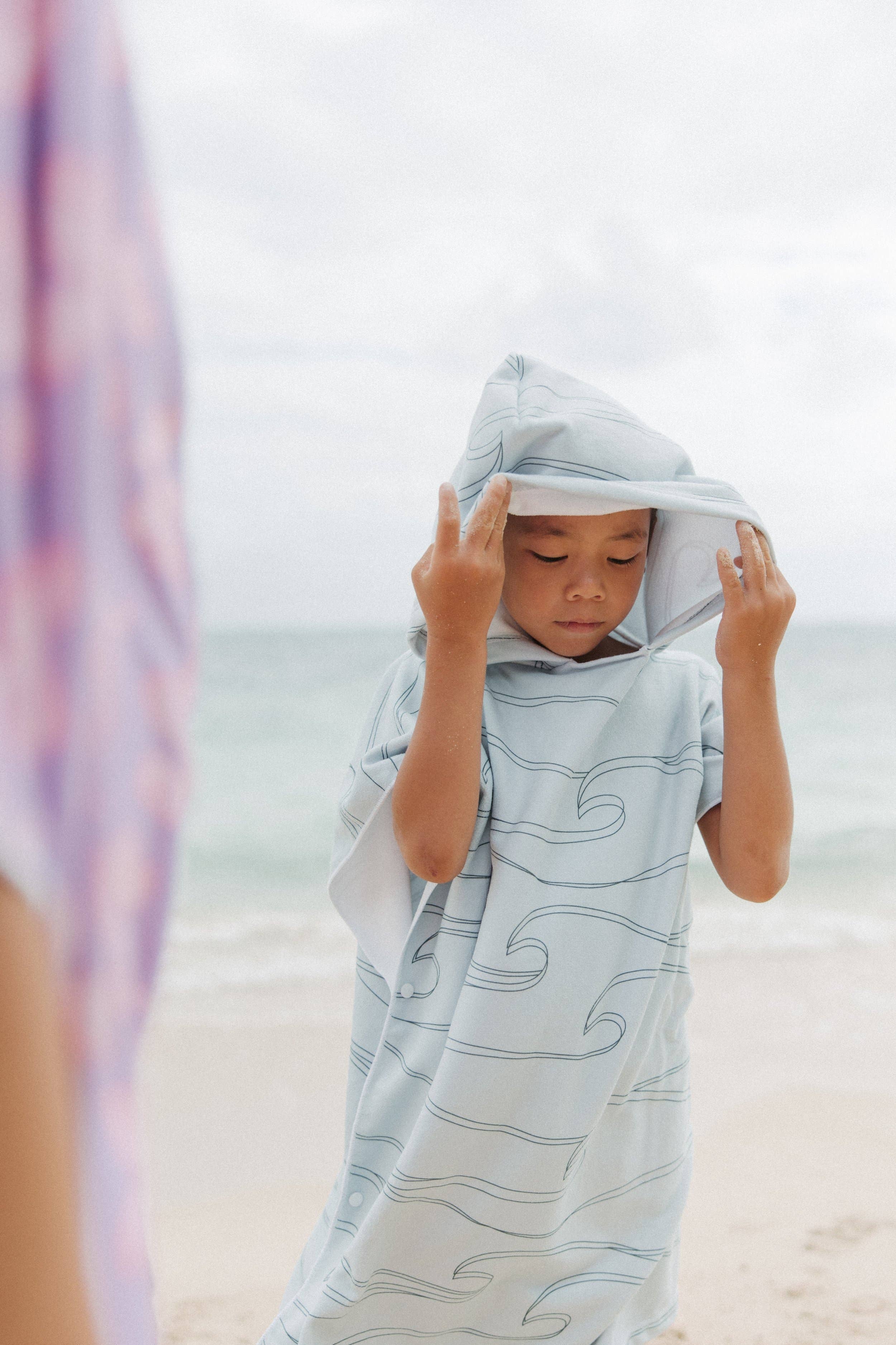 REIGN + Skye - Wholesale Poncho Towel - Kids & Baby - Roll Up Poncho Towel3
