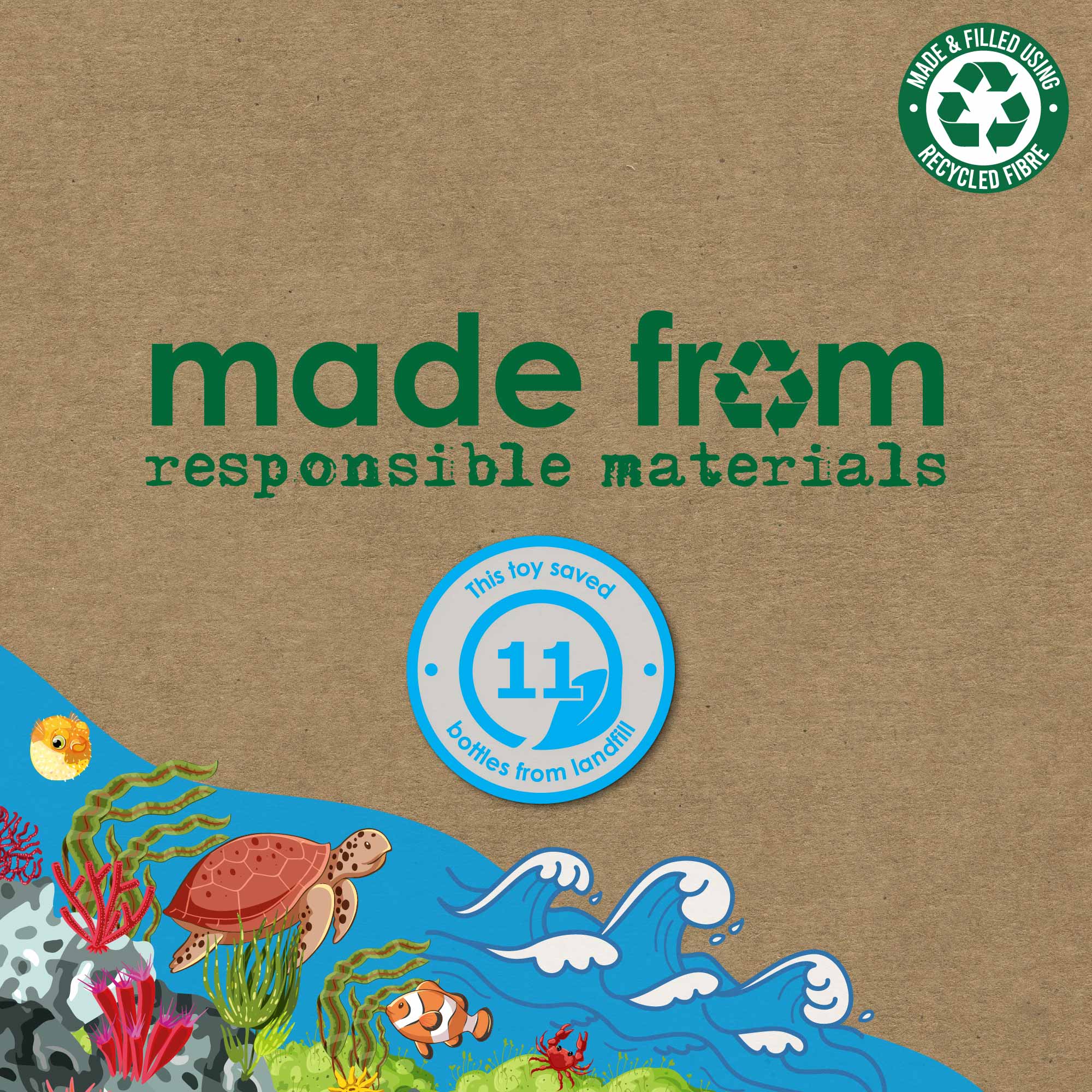 Ancol Pet Products Ltd - Vendita all'ingrosso Peluche - Cani - Gioco per animali in plastica riciclata a forma di gabbiano3