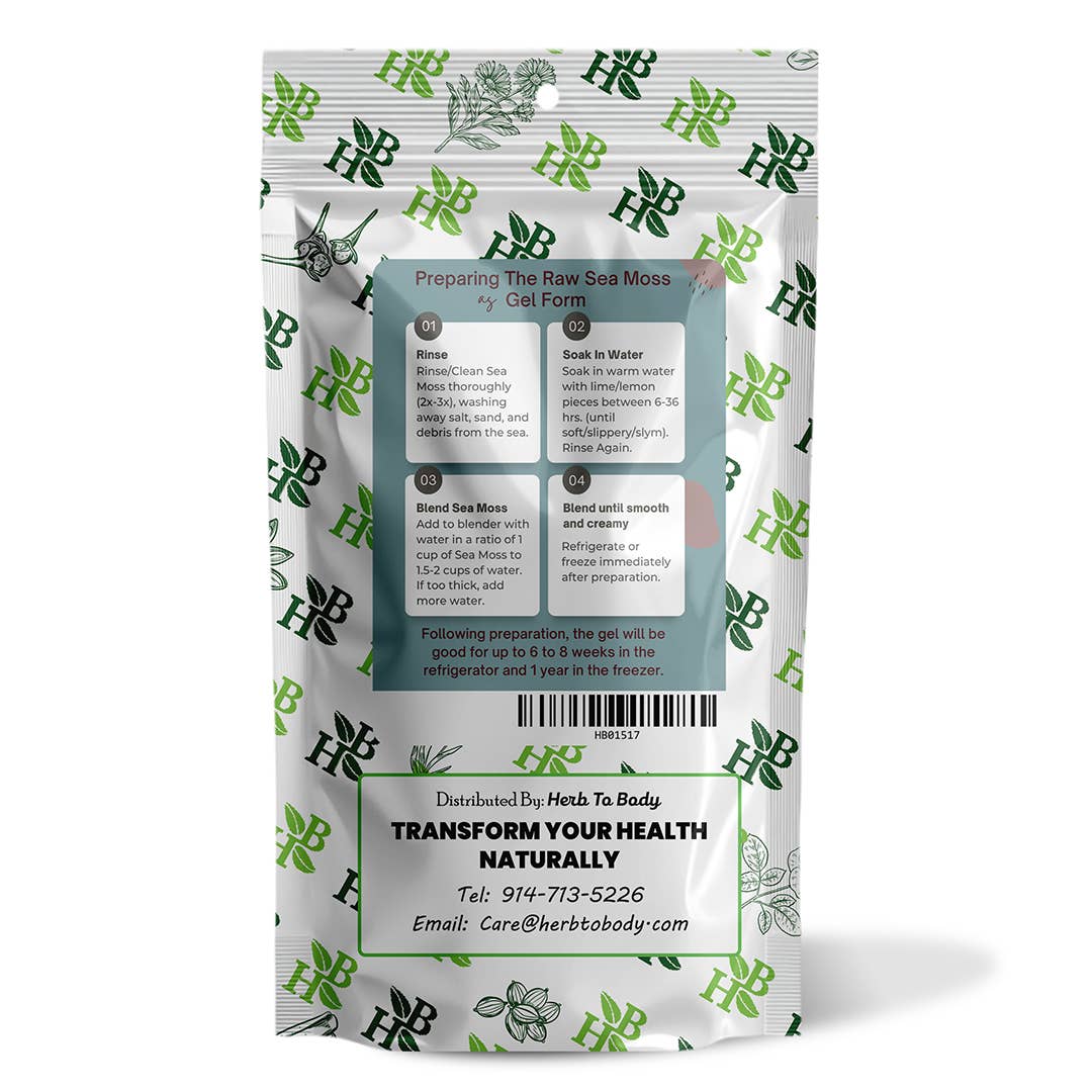 Herb To Body - Vente Herbes aromatiques - Mousse de mer d'Irlande multicolore, qualité supérieure, 1 lb1