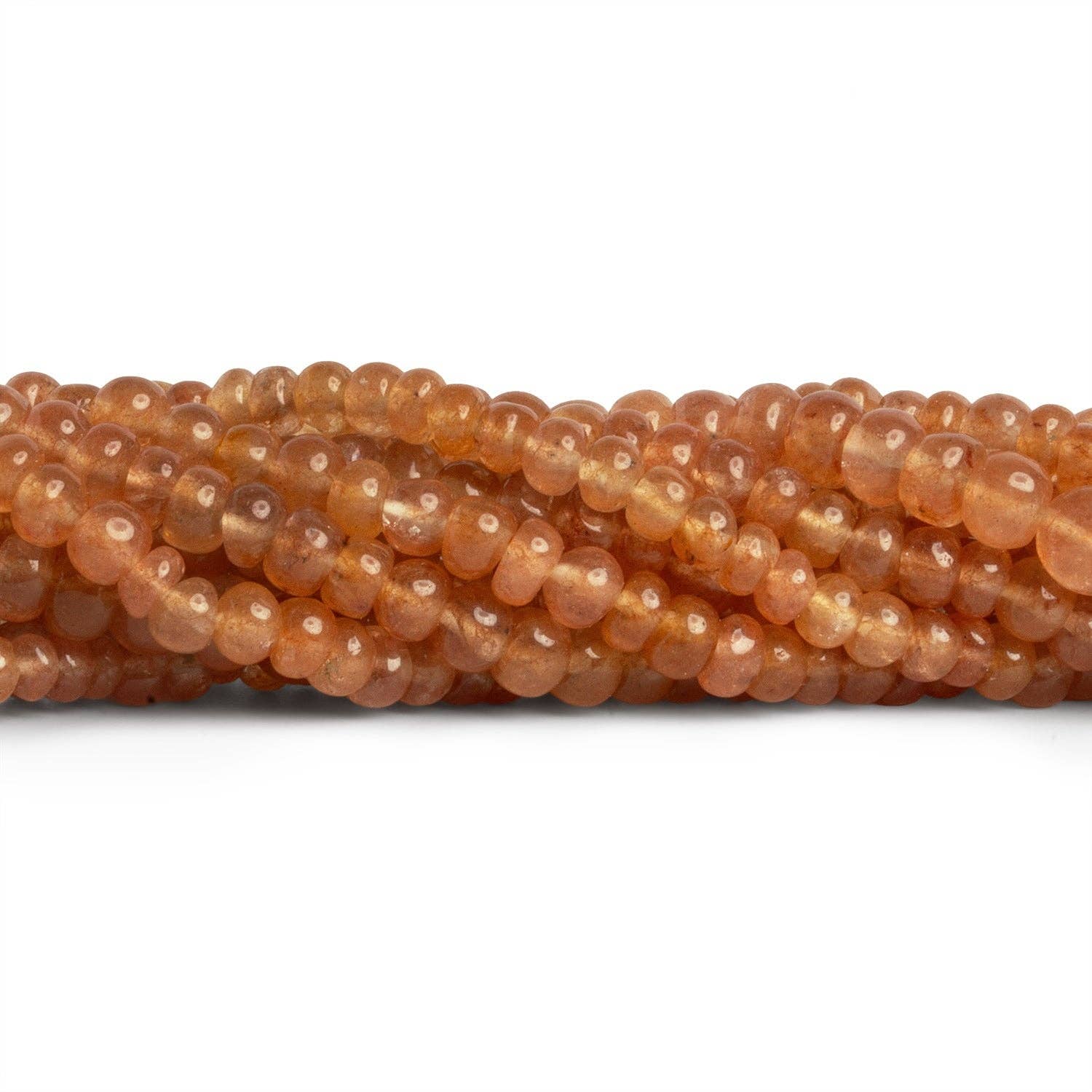 The Bead Traders - Wholesale Beads - 4-5mm Honey Aventurine Plain Rondelles 14 inch 90 beads0