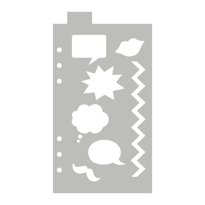 Comic Book - Classic A5 Journal Stencil for wholesale by Oops a Daisy UK Ltd