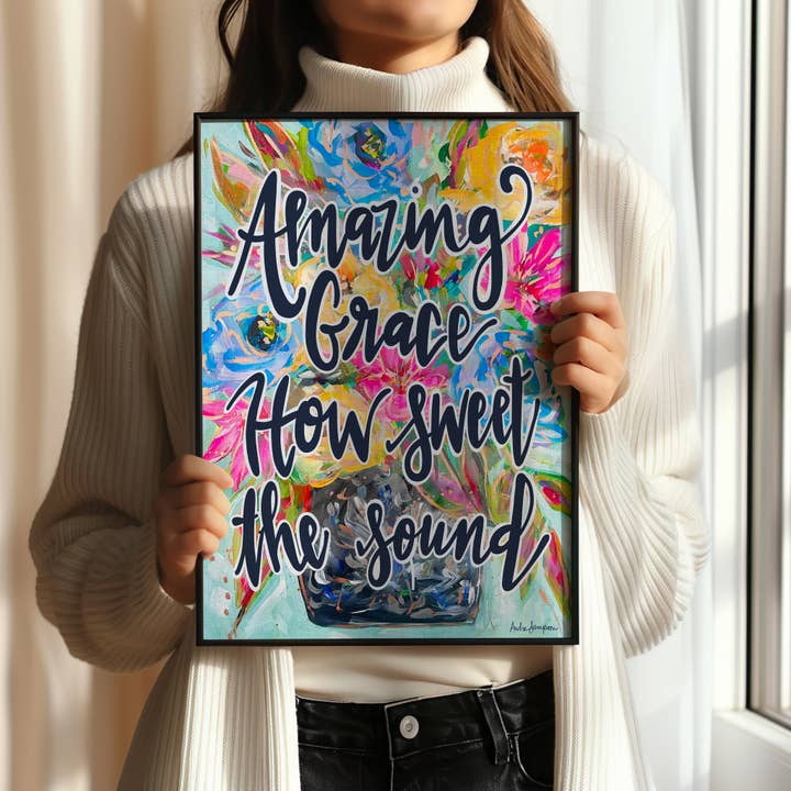 Audra Style - Wholesale Art Print - Scripture Art Print, Christian Art, Dopamine Decor, Trendy Colorful Wall Poster, Maximalist Home