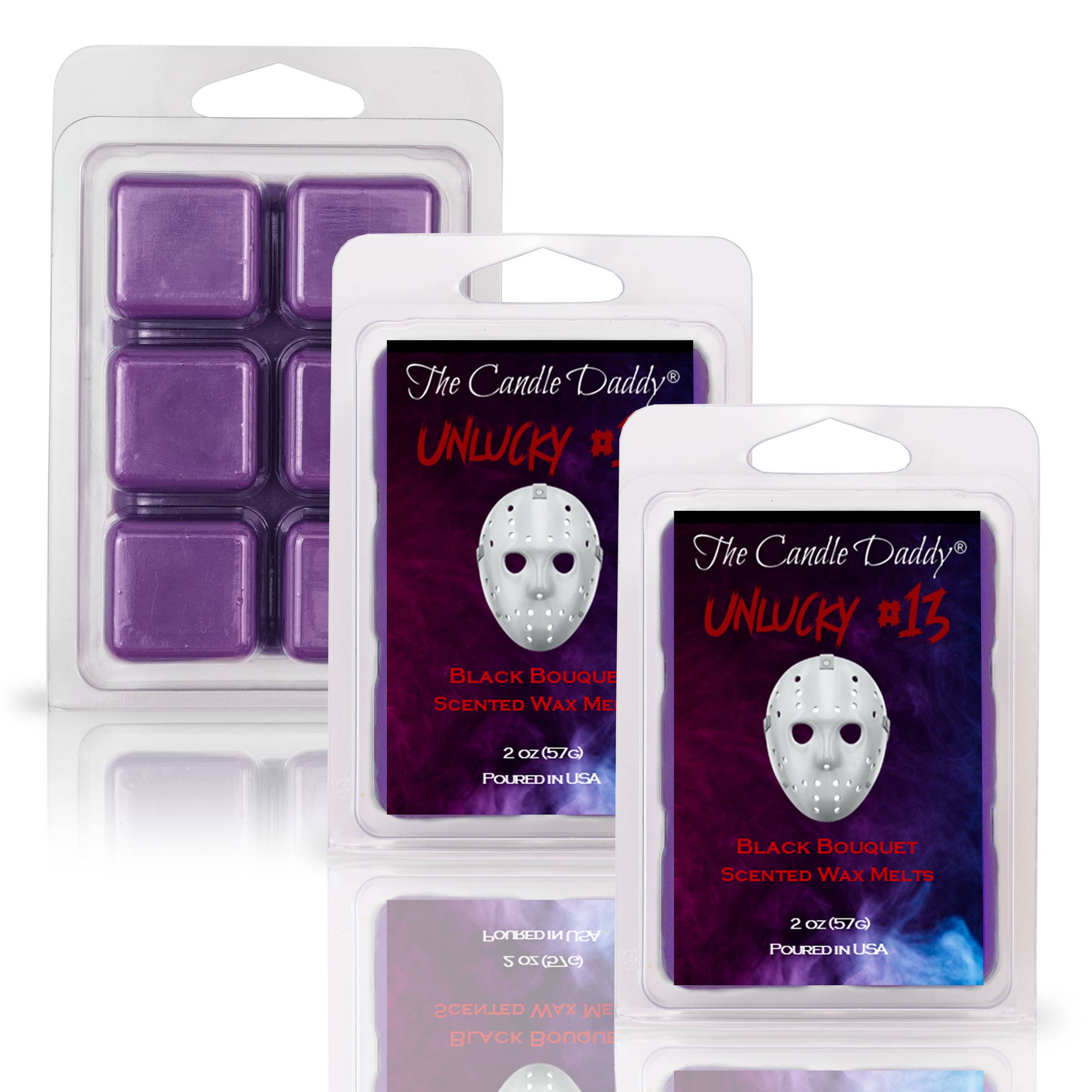 The Candle Daddy - Wholesale Wax Melt - UNLUCKY #13 - BLACK BOUQUET SCENTED HORROR MOVIE WAX MELT1