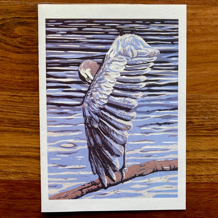 Single card "Reflections" for wholesale by Sarah Drummond Art