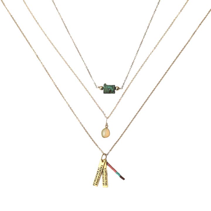 Chocolate and Steel – wholesale Pendant/charm necklace – There's a crack in everything; that's how the light gets in - Leonard Cohen Quote Necklace6