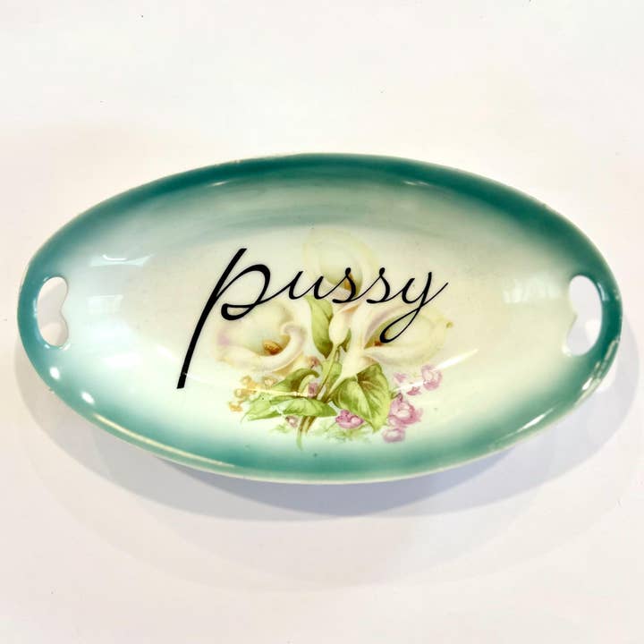 Vintage bandeplader - "Fisse" #2 for engroshandel hos Un Peche Mignon