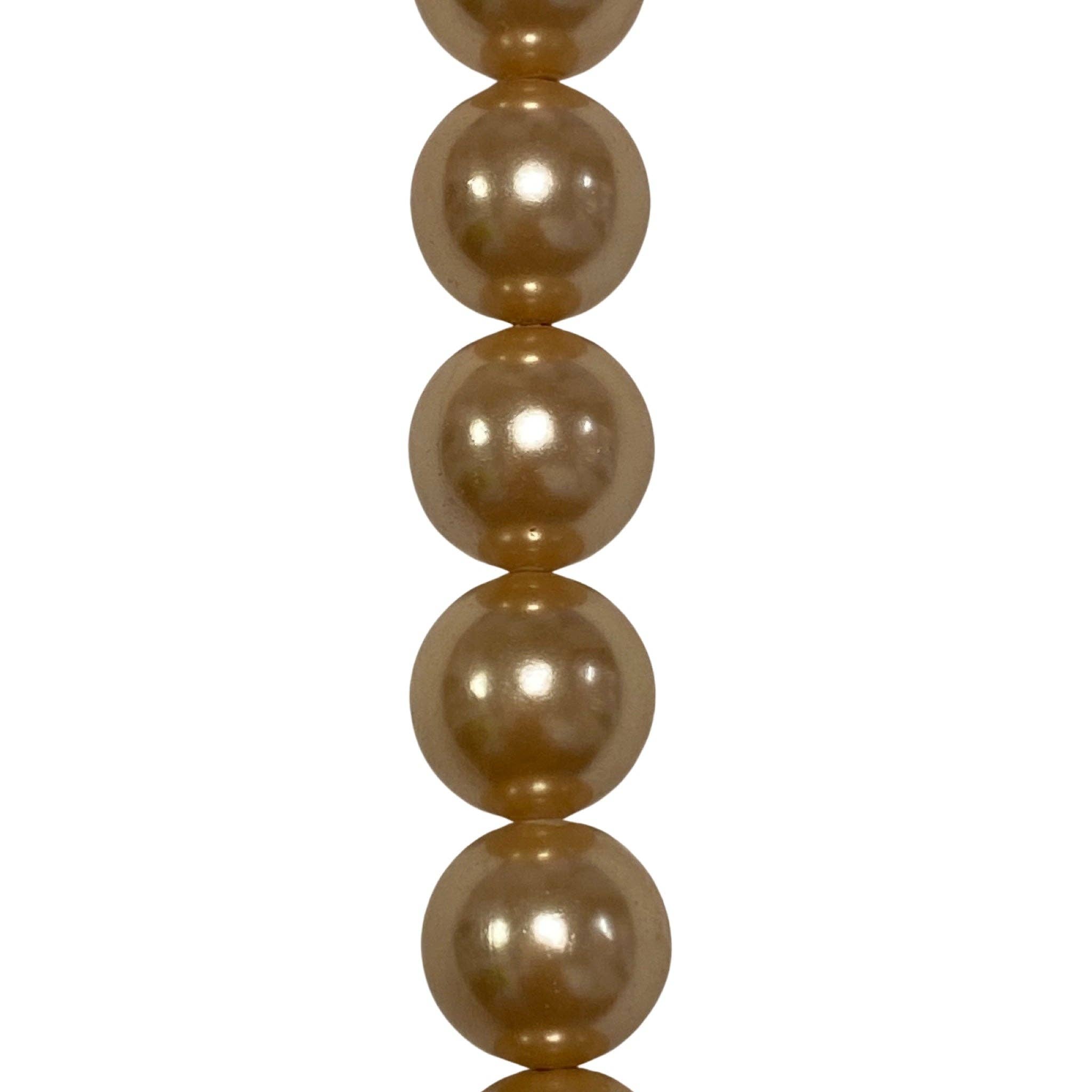 Aprikosen Aprikosenperlmutt - (poliert) - rund/glatt für den Großhandel auf Faire0