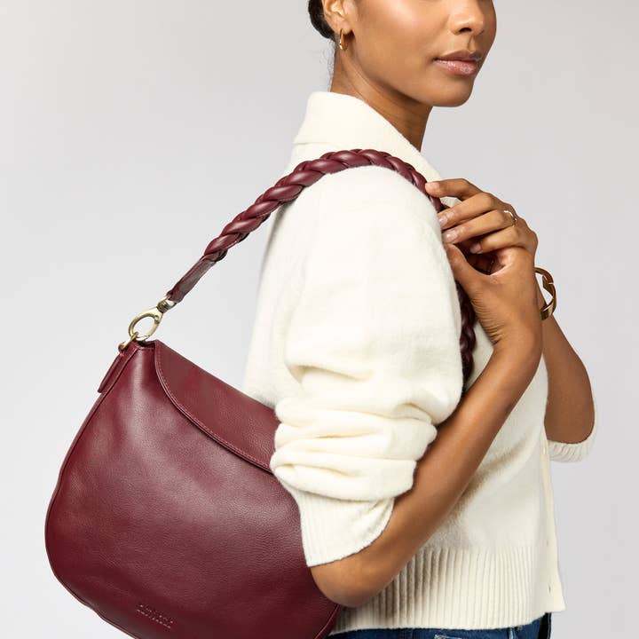 O My Bag - Wholesale Shoulder Bag - Women's - Lana - Dark Cherry Soft Grain9