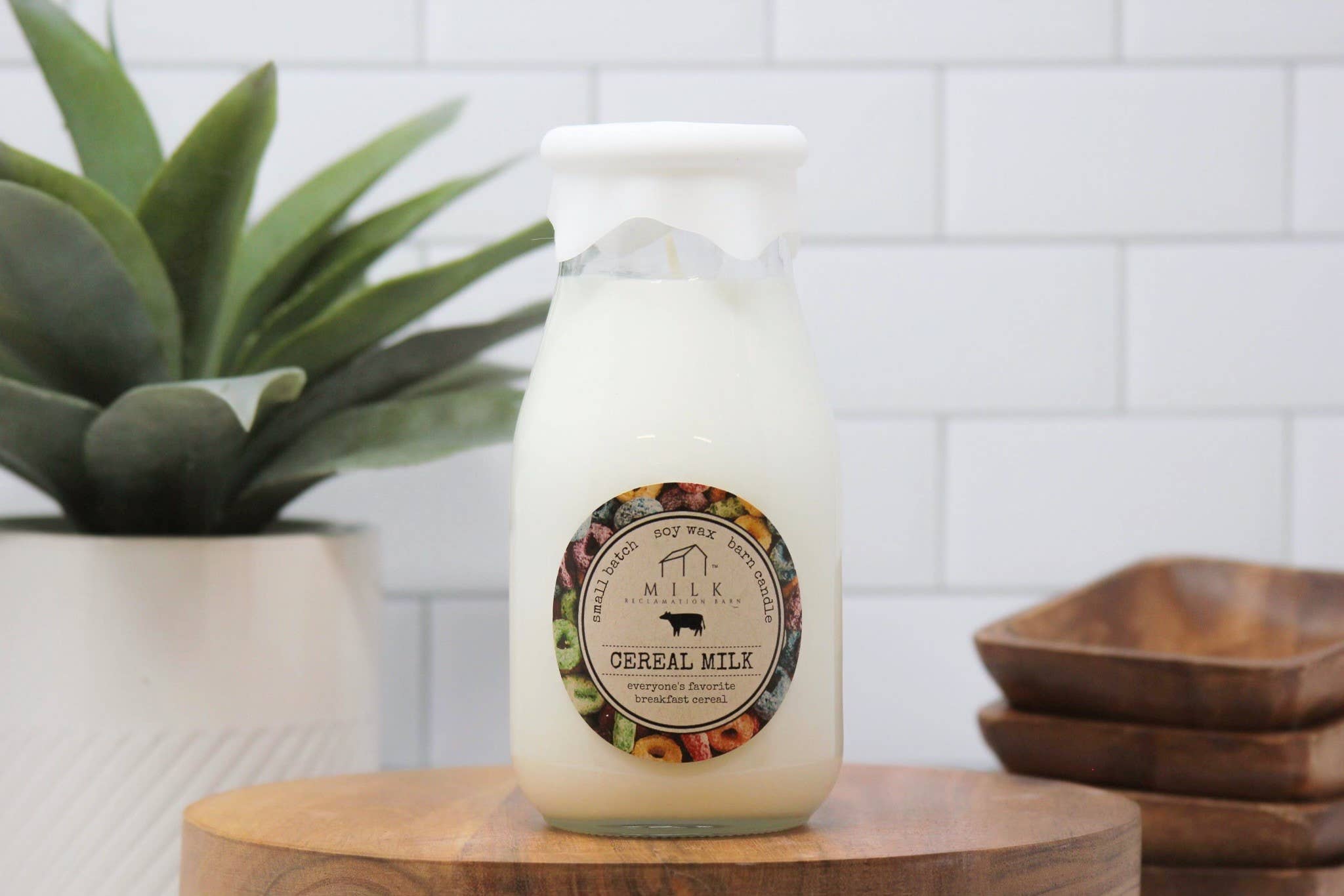 Milk Reclamation Barn - Wholesale Jar/Filled Candle - Milk Bottle Candle 13 oz5