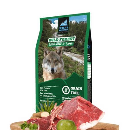 Wolf´s Mountain Kornfrit Hundefoder Med Vildt & Lam – 12 kg for engroshandel hos Hundeudstyr Engros ApS
