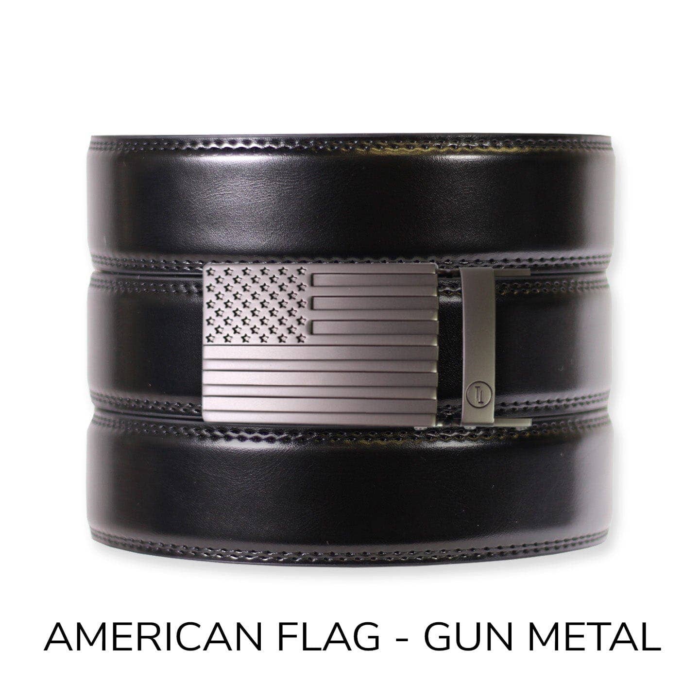 Tough Apparel – Engroshandel Bælte - Herre – Glans Sort Læder Ratchet Bælte & Spænde Sæt15