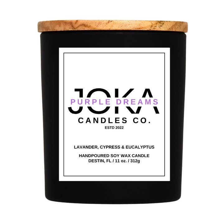 PURPLE DREAMS for wholesale by Joka Candles Co.
