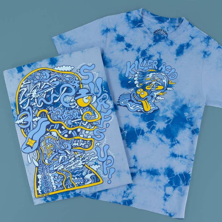 Surf's Up Deluxe Heavyweight T-Shirt for wholesale by Killer Acid
