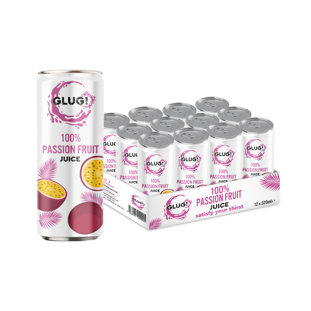 GLUG! – wholesale Fruit juice – 100% Passion Fruit Juice (12x320ml)2