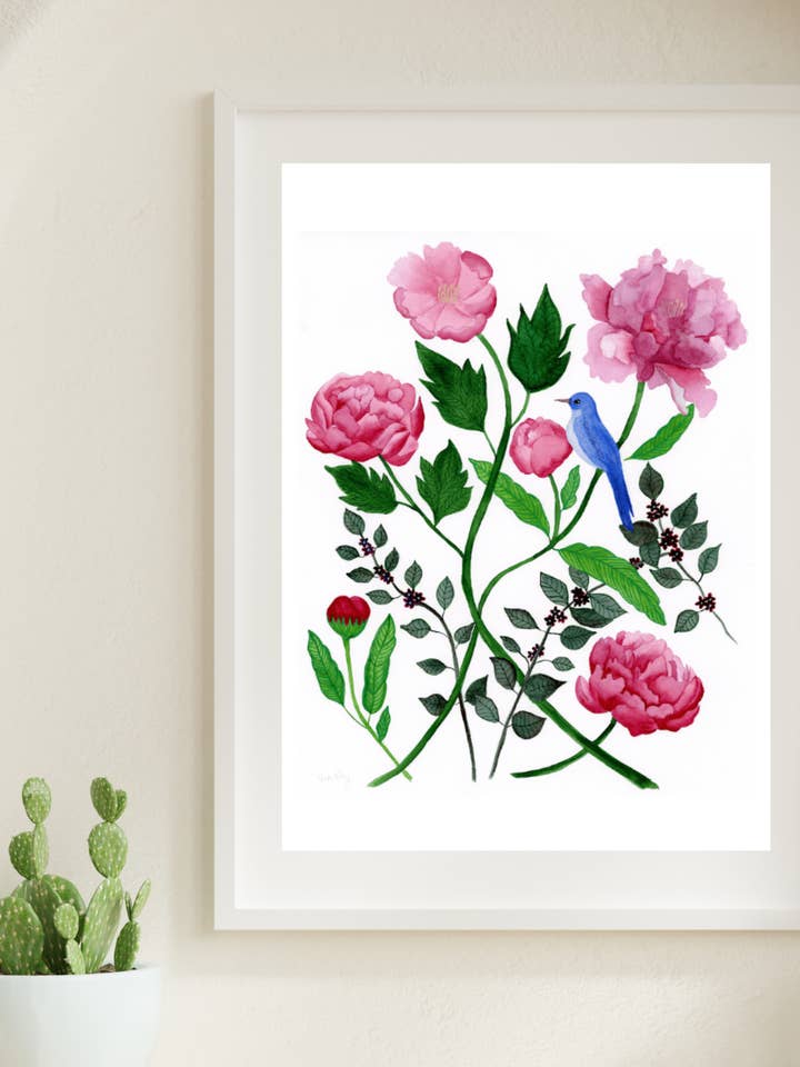 Botanical Watercolor Giclee Fine Art Print for wholesale by Jen Ray Studio