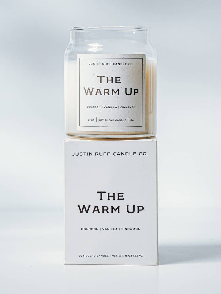 The Warm Up for wholesale by Justin Ruff Candle Co,