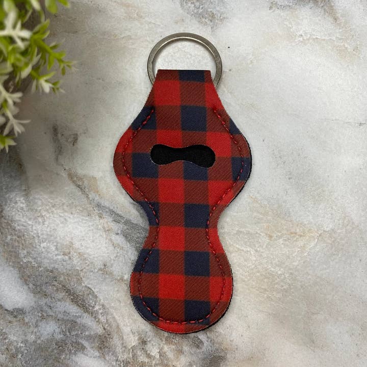 Lip Balm Chapstick Holder - #17 - Plaid for wholesale by Hive Supply