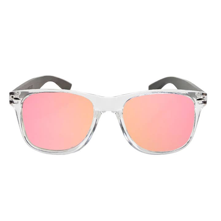 Dunes - Pink Polarized Mirror Lenes for wholesale by Maple Sunglasses (Walnut | Beechwood | Rosewood & Maplewood)