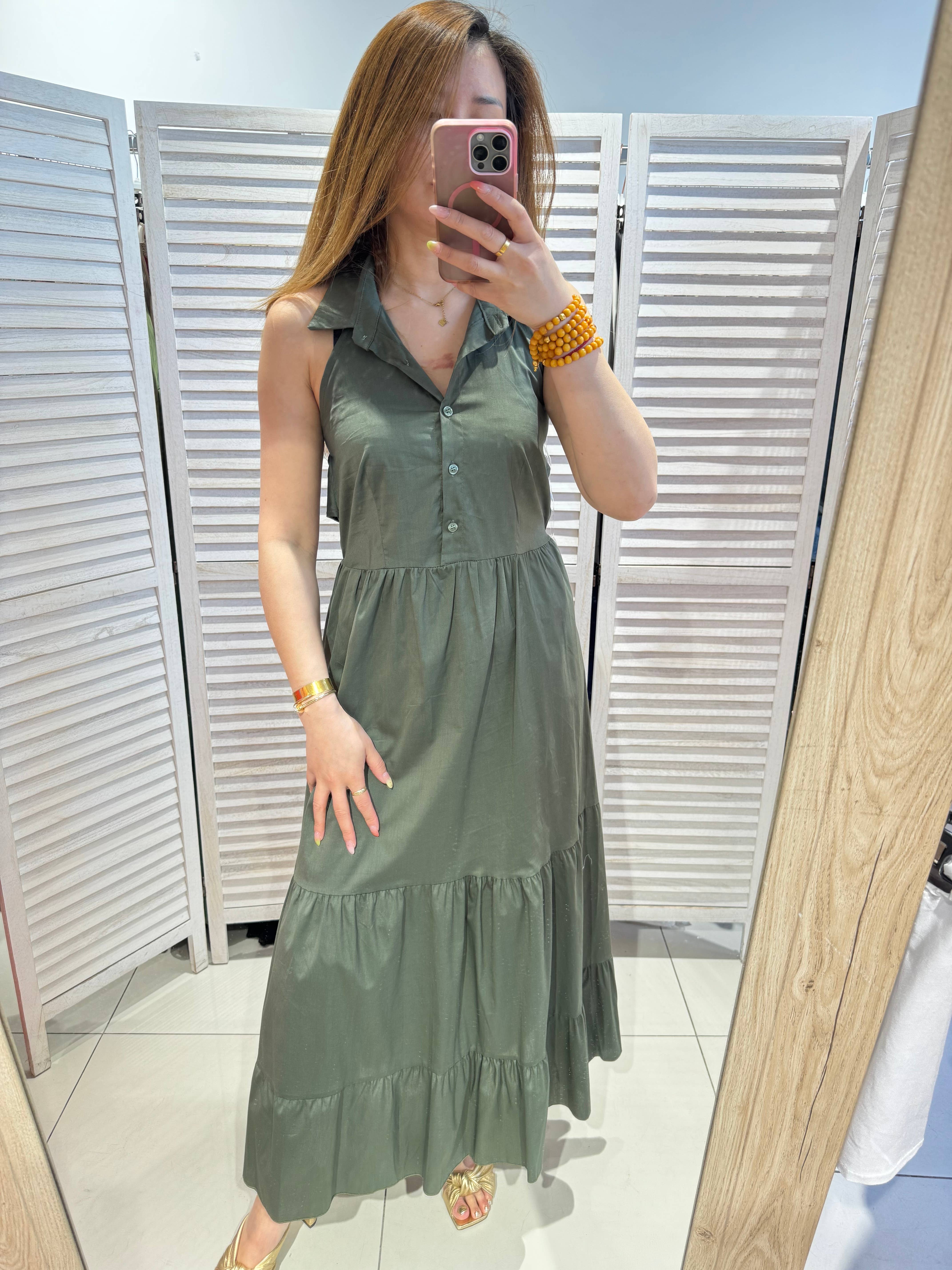 VICTORIA&ISAAC - Venta al por mayor Vestido - Mujer - Vestido largo con volantes - 7015